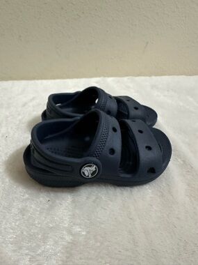 CROCS Kids Navy Blue Slip-On Sandals